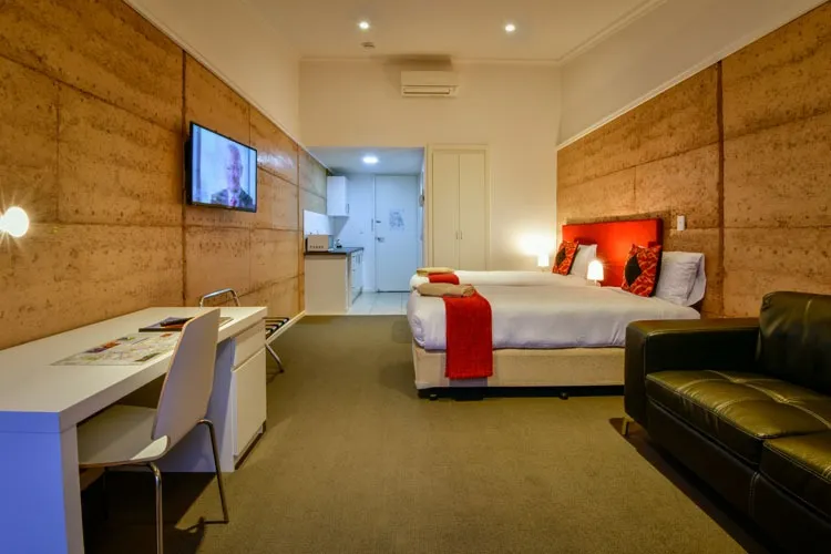 Twin Motel Room